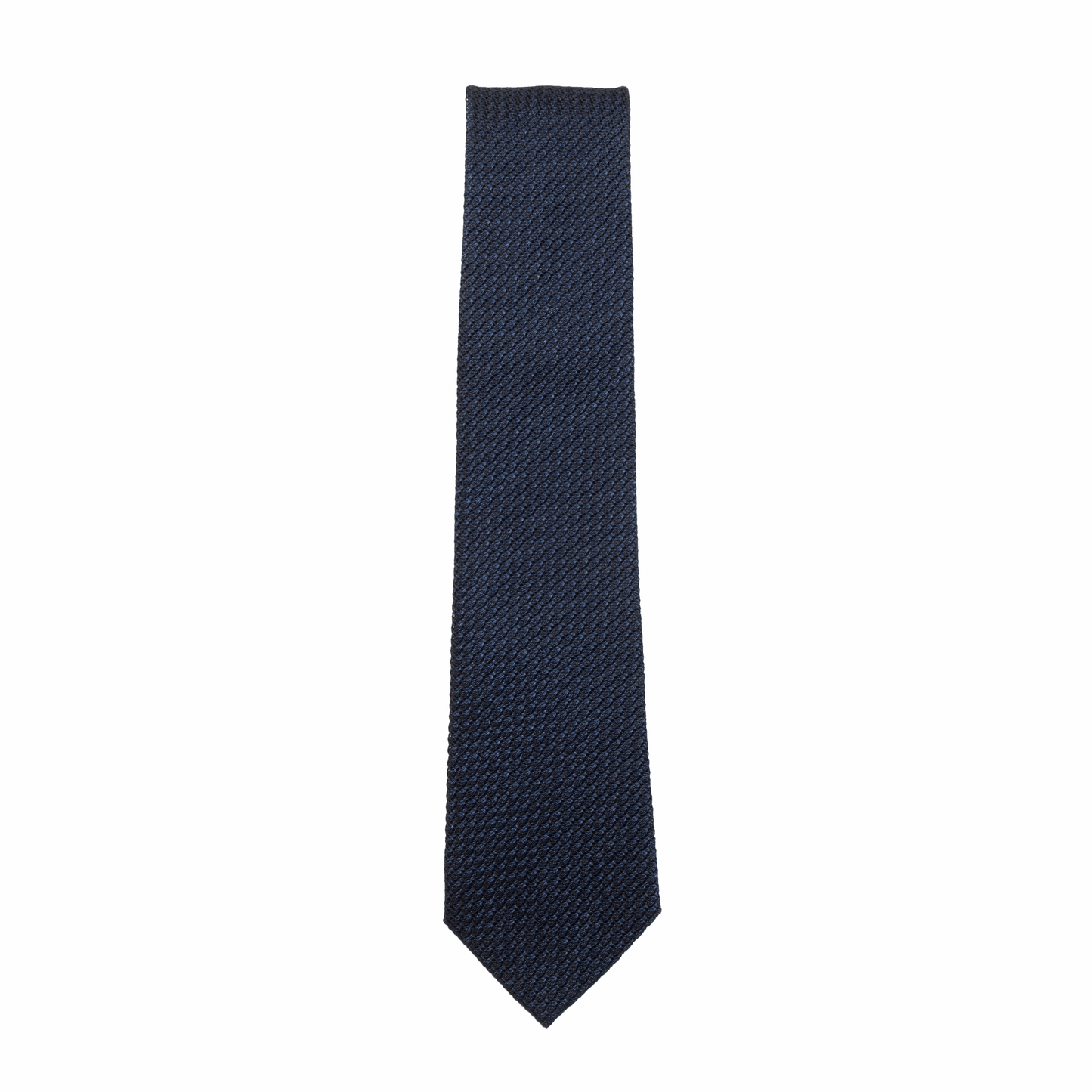 Krawatte Seide Grenadine Tipped Made in Italy Navy