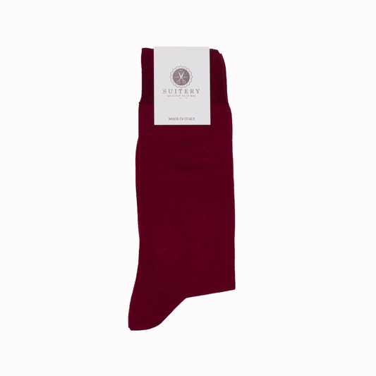 Anzugssocken Bordeaux