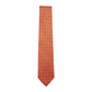 Krawatte Seide Print Chain Made in Italy Orange