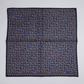 Einstecktuch Seide Print Zebra Navy Made in England
