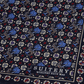 Einstecktuch Seide Print Zebra Navy Made in England