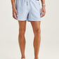 Morris Stockholm Badehose Seersucker Hellblau gestreift
