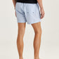 Morris Stockholm Badehose Seersucker Hellblau gestreift