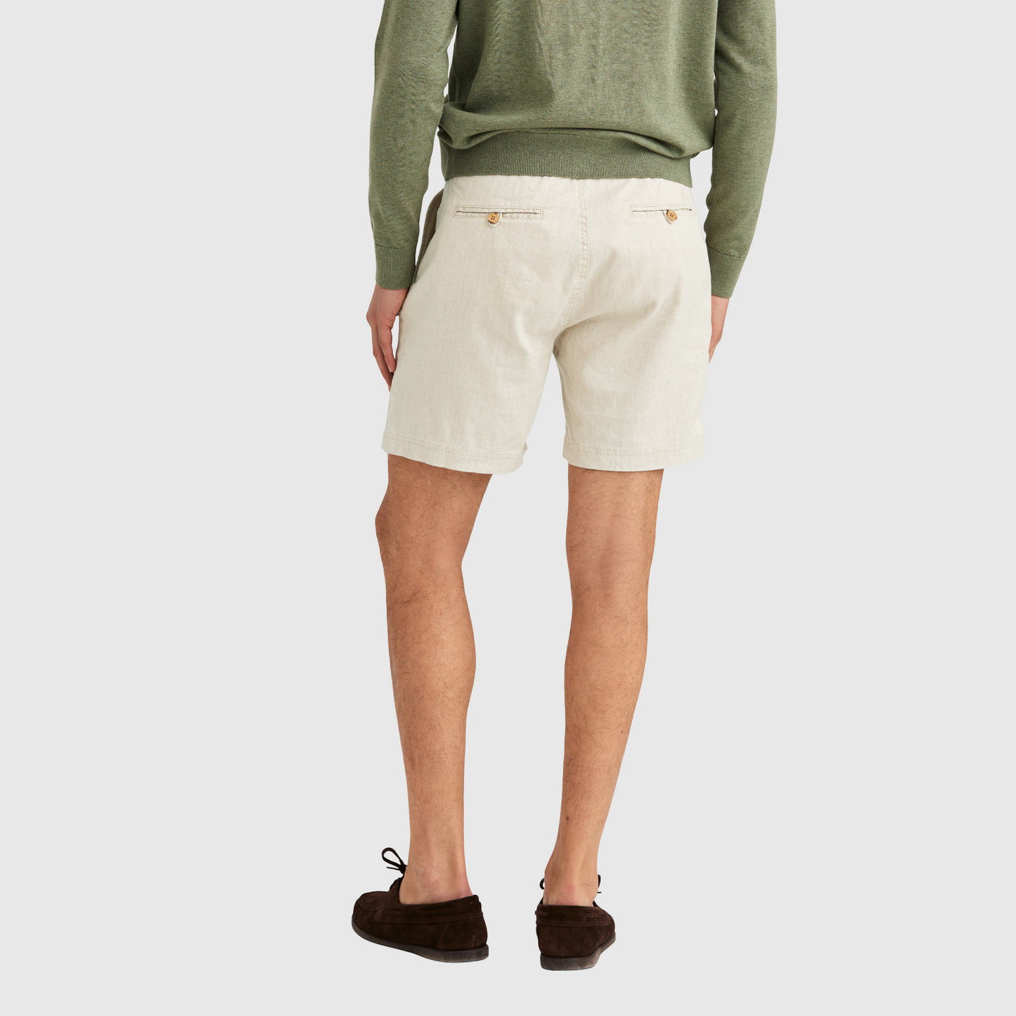 Fenix Leinen Bermudas Morris Stockholm Off White