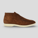 Yanko Hightop Loafer Velours Leder Café Braun