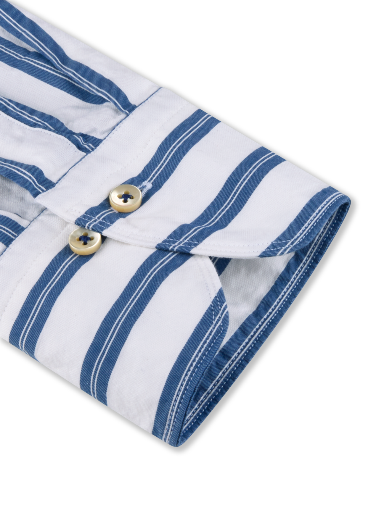 Stenströms Oxford-Hemd Blau Gestreift
