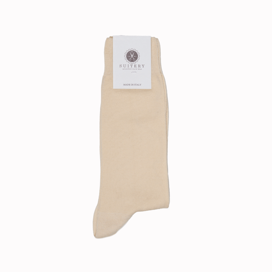 Anzugssocken Beige