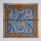 Einstecktuch Seide Paisley Orange Made in England