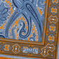 Einstecktuch Seide Paisley Orange Made in England