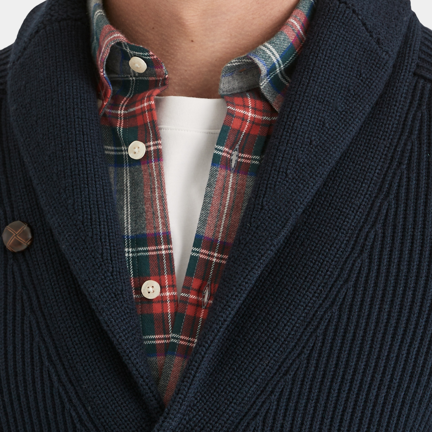 Cardigan Brayden Shawl Navy