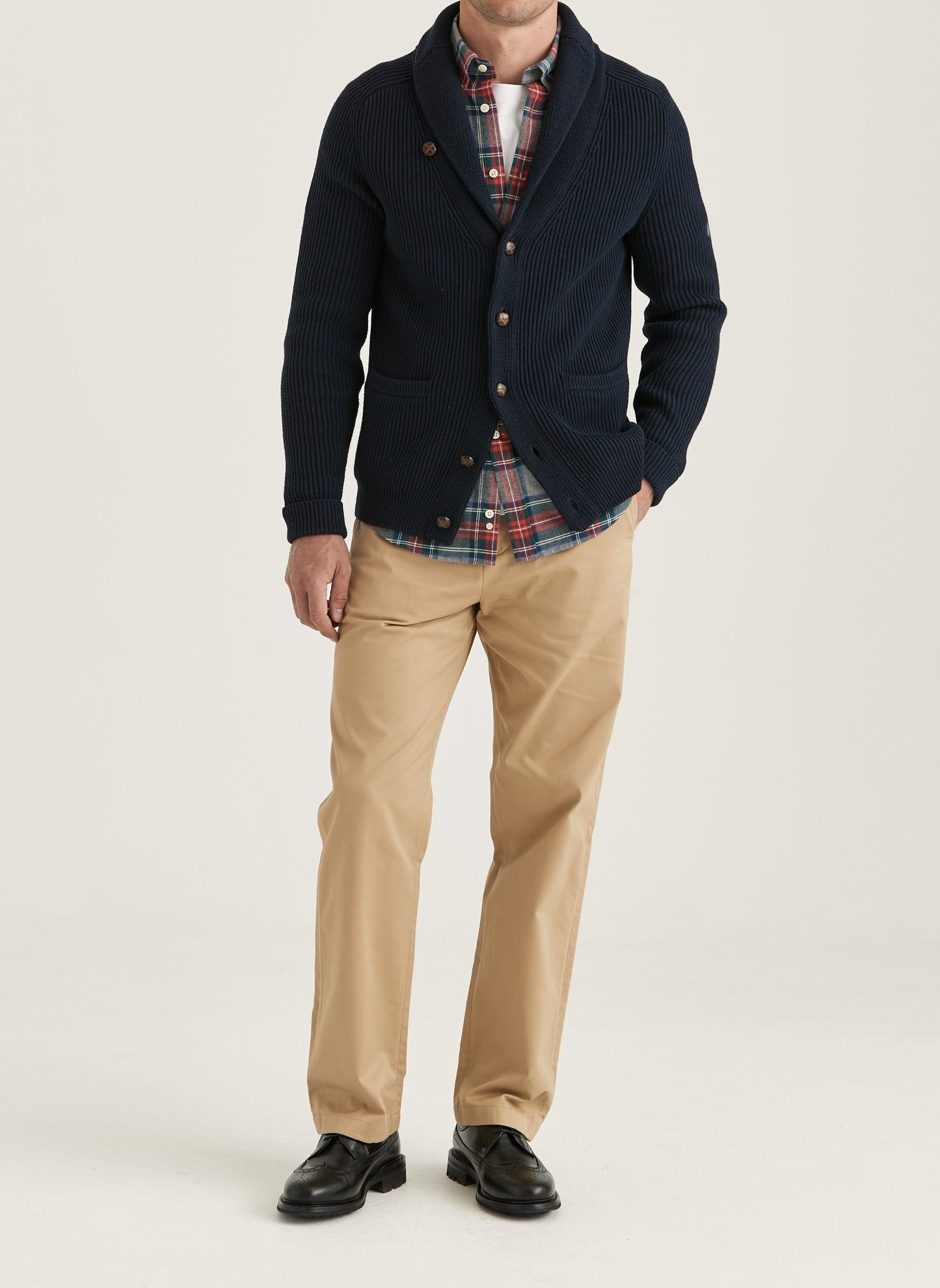 Cardigan Brayden Shawl Navy