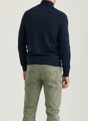 Morris Stockholm Half Zip einfaches Garn Blue