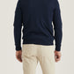 Morris Stockholm Half Zip einfaches Garn Navy