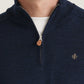 Morris Stockholm Half Zip einfaches Garn Navy
