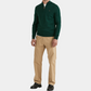 Morris Stockholm Half Zip einfaches Garn Green