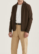 Morris Stockholm York knitted Zip Jacket Brown