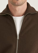 Morris Stockholm York knitted Zip Jacket Brown