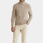 Half Zip doppeltes Garn Hertford Sand