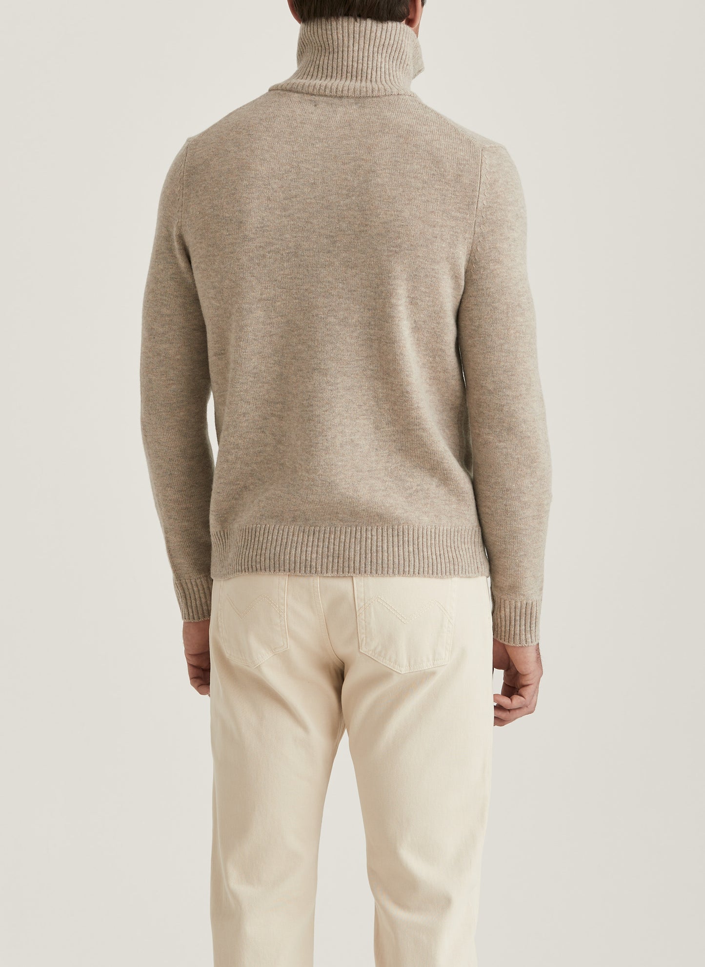 Half Zip doppeltes Garn Hertford Sand