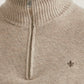 Half Zip doppeltes Garn Hertford Sand