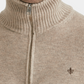 Half Zip doppeltes Garn Hertford Sand
