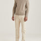 Half Zip doppeltes Garn Hertford Sand