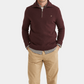 Half Zip doppeltes Garn Hertford Bordeaux
