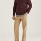 Half Zip doppeltes Garn Hertford Bordeaux