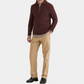 Half Zip doppeltes Garn Hertford Bordeaux