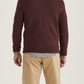 Half Zip doppeltes Garn Hertford Bordeaux