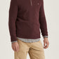 Half Zip doppeltes Garn Hertford Bordeaux