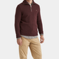 Half Zip doppeltes Garn Hertford Bordeaux