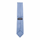 Krawatte Seide Print Floral Made in Italy Light Blue