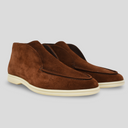 Yanko Hightop Loafer Velours Leder Café Braun