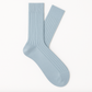 Anzugssocken Rib Hellblau Suitery Made in Italy