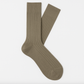 Anzugssocken Rib Khaki Suitery Made in Italy