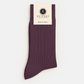 Anzugssocken Rib Lila Suitery Made in Italy