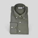Leinenhemd Grün Cordone Button Down