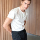 Crew Neck T-Shirt Bread & Boxers Pima Cotton White