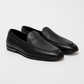 Yanko Belgian Loafer Schwarz genarbtes Leder