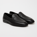 Yanko Belgian Loafer Schwarz genarbtes Leder