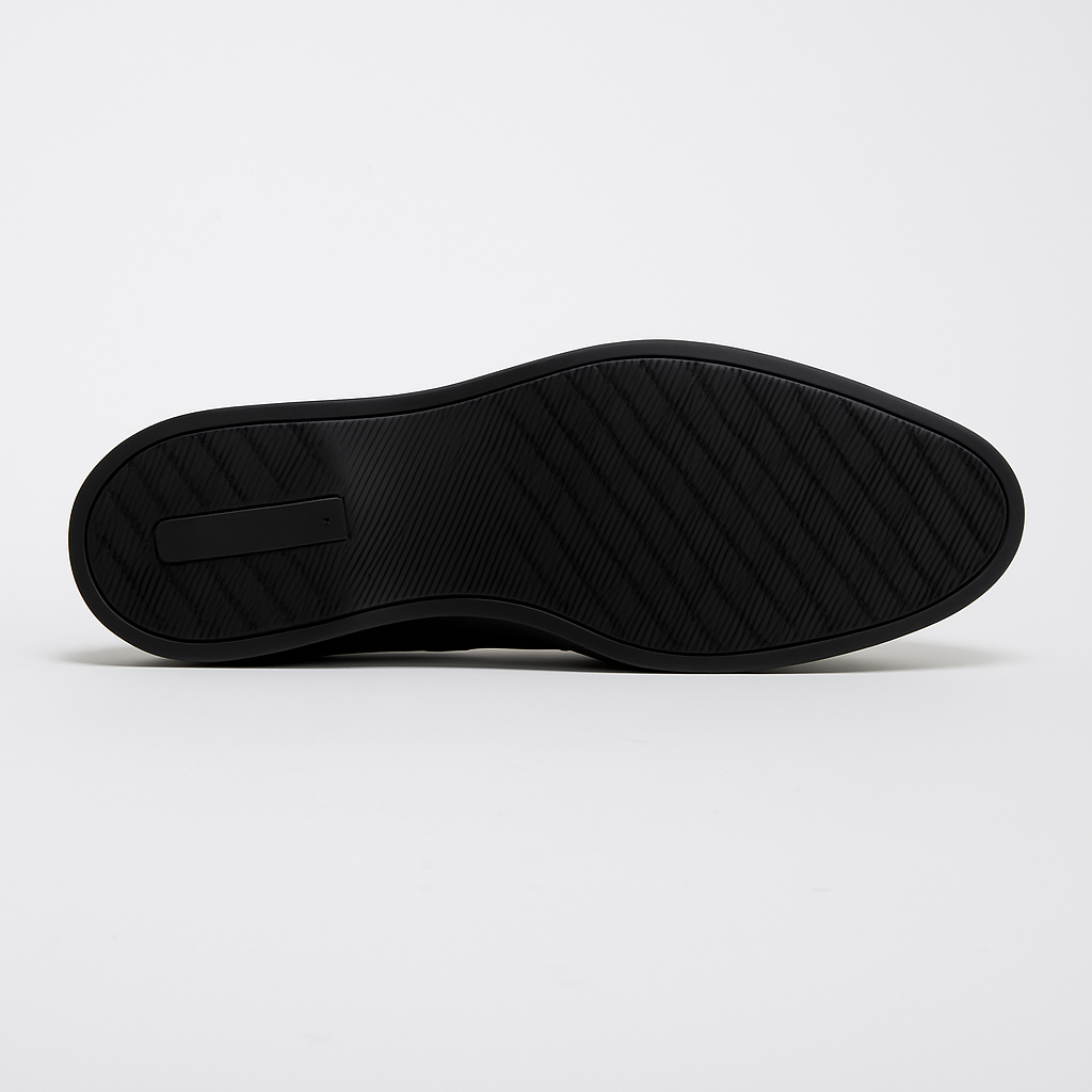 Yanko Belgian Loafer Schwarz genarbtes Leder