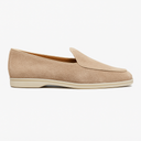 Yanko Belgian Loafer Velours Leder Beige
