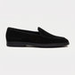 Belgian Loafer Schwarz Velours Leder Sommelier