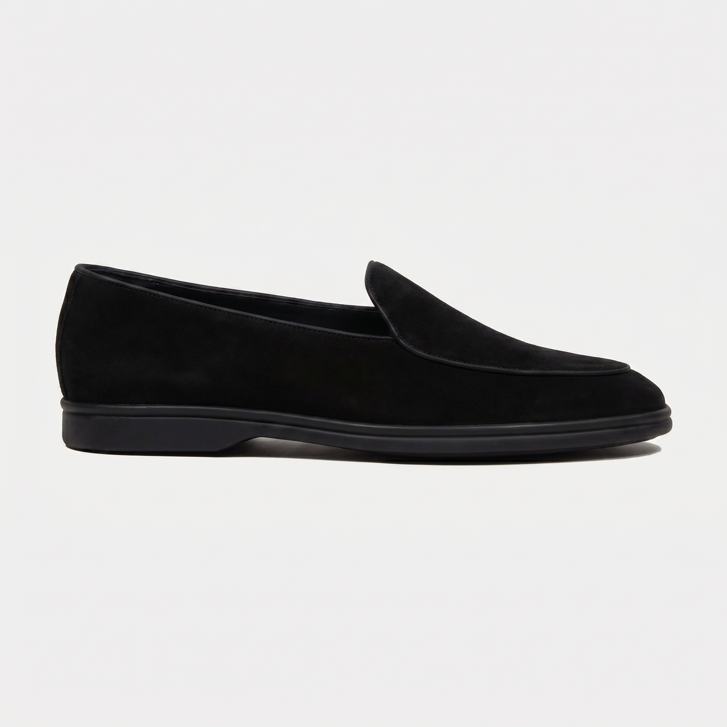 Belgian Loafer Schwarz Velours Leder Sommelier