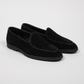 Belgian Loafer Schwarz Velours Leder Sommelier