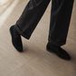 Belgian Loafer Schwarz Velours Leder Sommelier