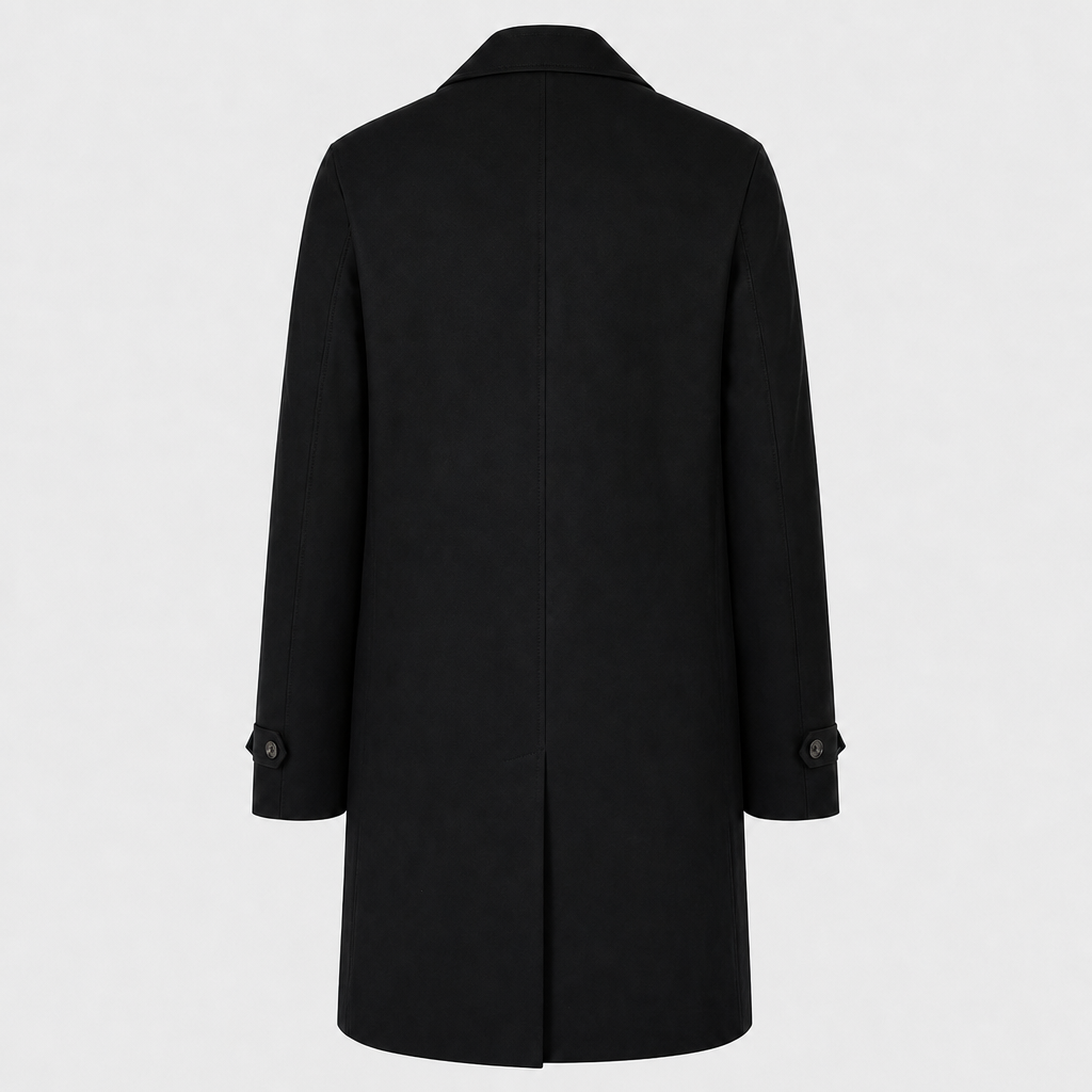 Car Coat Schwarz Technical Made in Italy