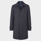 Car Coat Navy Technical Made in Italy