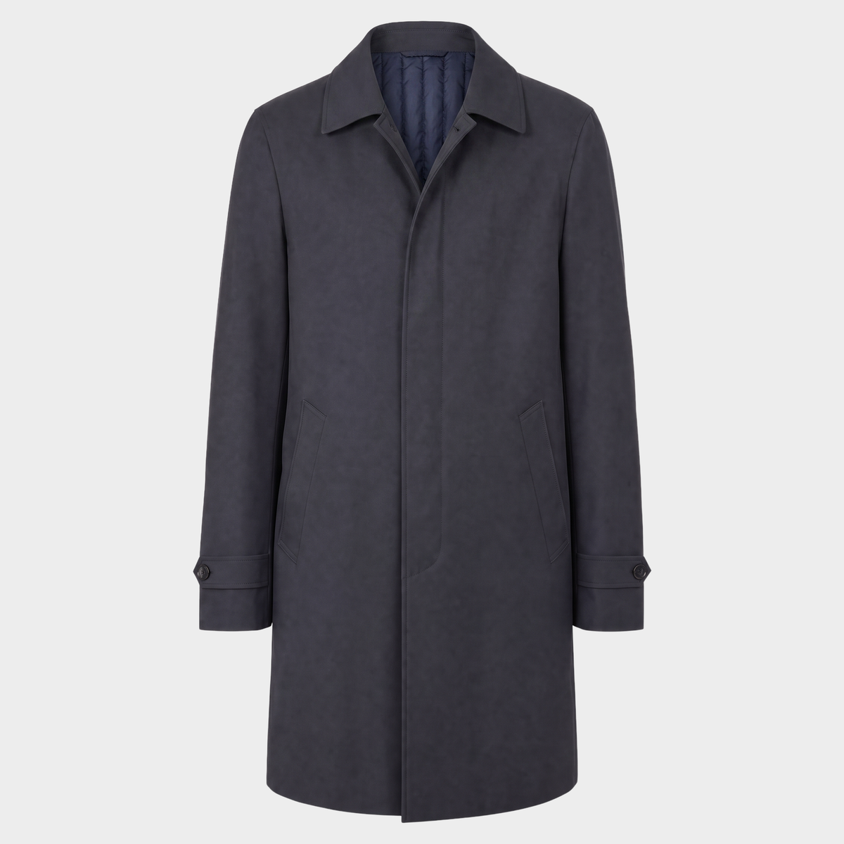 Car Coat Navy Technical Made in Italy